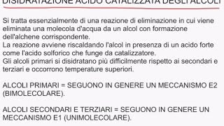 CORSO DI CHIMICA ORGANICA  LEZIONE 51 DI 61  REAZIONI DEGLI ALCOLI [upl. by Harahs903]