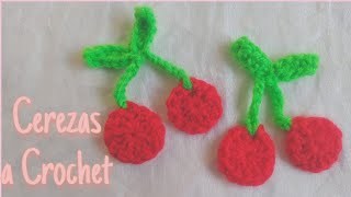 CEREZAS A CROCHET🍒 APLICACIÓN FÁCIL Y RÁPIDO [upl. by Suiddaht138]