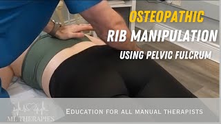 Rib Manipulation by Osteopath osteopathy chiropractic manualtherapy physicaltherapy [upl. by Ikcim]