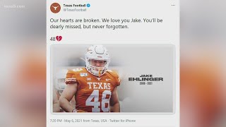 Texas linebacker Jake Ehlinger found dead in Austin police say [upl. by Lombardi]