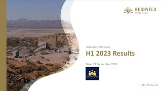 BUSHVELD MINERALS LIMITED  Interim Results to endJune 2023 [upl. by Harriman]