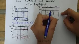 Prime Implicants and Essential Prime Implicants  Solved Example [upl. by Neeruan19]