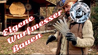 Messer werfen ohne Wurfmesser Kostenlose Wurfmesser bauen Messerwerfen für absolute Anfänger [upl. by Atnahsal]