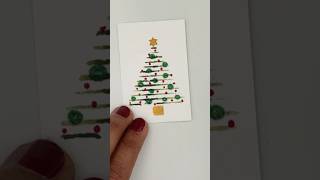 Easy Christmas Tree Art with Glitter and Shelf Liner  Festive Holiday Painting christmasdecorating [upl. by Ambrogino]