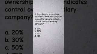 Joint Venture amp Subsidiaries Companies Accounting MCQ Question Answer [upl. by Hopfinger]