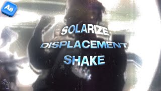 Displacement Solarize Shake  After Effects Tutorial [upl. by Beshore]