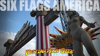 Wonder Woman Lasso of Truth Ride  Six Flags America  POV amp Opening Day Event [upl. by Accissej890]