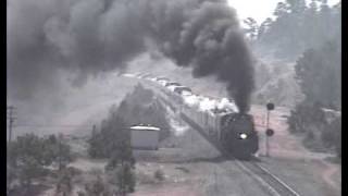 Union Pacific 3985 Harriman WY 1994 [upl. by Anikes304]