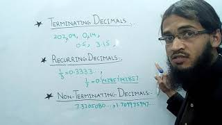 Terminating Recurring and Non  Terminating decimal [upl. by Hosfmann993]