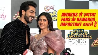 Jhanak Serial Fame Hiba Nawab amp Krushal Ahuja Cute Moment At Star Parivaar Awards 2024 [upl. by Netnert]