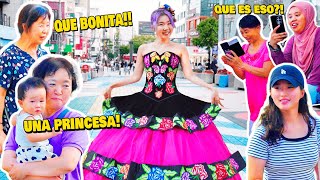 ESO PASA CUANDO PONES ROPA MEXICANA EN COREA l MIS QUINCEAÑOS PT2 l Chingu Amiga [upl. by Gilliette965]