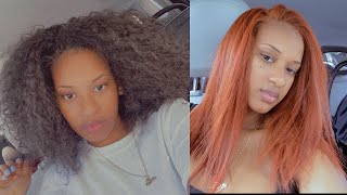 DYING MY NATURAL HAIR COPPER USING LOREAL HICOLOR HIGHLIGHTS NO BLEACH [upl. by Yracaz164]