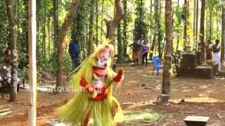 Gulikan Theyyam at Vallikkunnam Illam Vadassery [upl. by Leoj474]