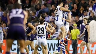 Round 21 2015  North Melbourne v Fremantle highlights [upl. by Tattan]