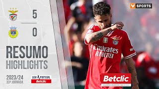 Resumo Benfica 50 Arouca Liga 2324 33 [upl. by Enilatan169]