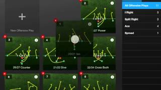 iPad V30  Rearrange Plays  Tackle Football Playmaker iPad App  Tutorial 8 [upl. by Anneirda]