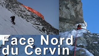 1 Face Nord du Cervin Cervino Matterhorn Voie Franz et Toni Schmid alpinisme montagne [upl. by Aidahs]