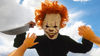 Escape From Horror Clown in Real Life Parkour POV Chase [upl. by Martens441]