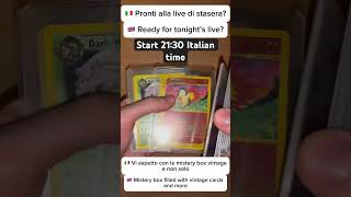 PRONTI ALLA LIVE DI STASERA TORNANO LE MISTERY BOX VINTAGE pokemon vintage misterybox [upl. by Federico614]