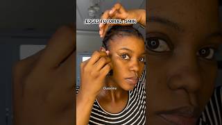 Comment faire ses baby hair  Oussème  cheveuxcrepus babyhairstyle naturalhair edgestutorial [upl. by Brahear]