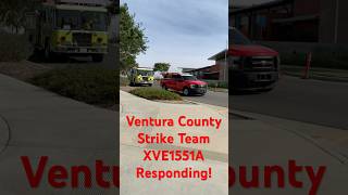 Ventura County Strike Team XVE1551A Responding to the Mountain Fire shorts fire vcfd [upl. by Adelaide916]