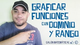 Graficar Funciones buscando un Dominio y Rango [upl. by Treblig]