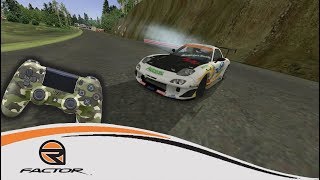 rFactor  Intento de Drift con Mando PS4  Mazda RX7  Mikawa Motorland [upl. by Alrick]