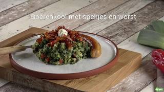 Boerenkool met spekjes en worst [upl. by Icak]