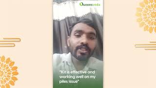 Queensveda Piles Care Kit Customer Stories  i got 40 relief in my piles in just 20 days [upl. by Aisitel]