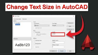 How to change text size in AutoCAD drawings [upl. by Tierney]