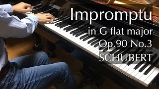 Schubert  Impromptu in G flat major Op 90 No 3  pianomaedful [upl. by Gwenneth]