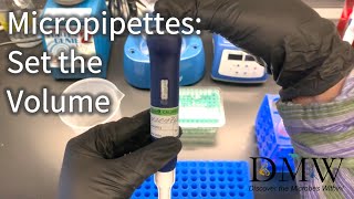 Micropipettes Set the Volume [upl. by Arayk]