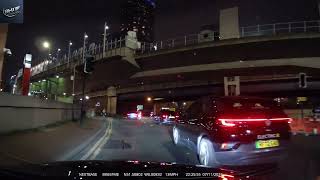 London City  Isle of Dogs night ride 4K speed 1x [upl. by Valora]