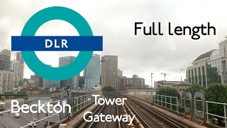 DLR  Beckton  Tower Gateway « Cab » Ride Full Length [upl. by Hinman]