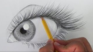 Drawing a Realistic Eye Time Lapse [upl. by Aseek]