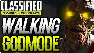 BO4 Zombie Glitches WALKING GODMODE INVINCIBILITY GLITCH CLASSIFIED  Black Ops 4 Zombie Glitches [upl. by Acirfa]