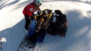 HORRIFIC SKI CRASH  7 yr old  NOT GRAPHIC [upl. by Airednaxela]