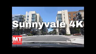 Sunnyvale Downtown California  Silicon Valley Drive USA 🏆 [upl. by Layla]