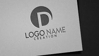 Embossed amp Pressed logo style  logo design  Photoshop Tutorial [upl. by Yob511]