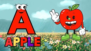 A for apple  अ से अनार  abcd  phonics song  a for apple b for ball c for cat  abcd song  abcde [upl. by Nnaacissej]