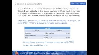 Lec008a Tema8 El dinero y la política monetaria EJERCICIOS umh1184sp 201314 [upl. by Abbot]