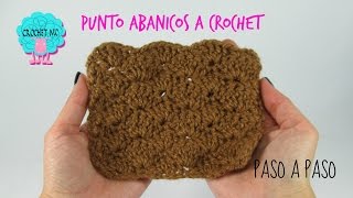 Tutorial punto abanicos a crochet [upl. by Valerle365]