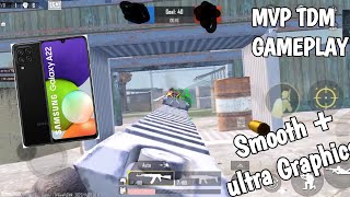 Smooth  40fps ultra TDM Samsung galaxy a22 gaming test bgmi gameplay [upl. by Bernhard379]