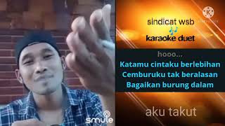 AKU TAKUT  karaoke duet republik cover [upl. by Yebba]