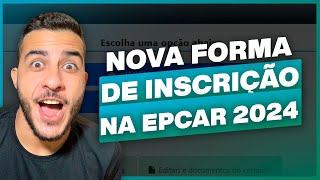 COMO SE INSCREVER NA EPCAR 20242025  O site mudou [upl. by Nirrac]