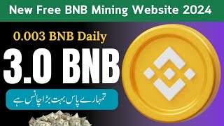 Bnb Mining Site  Bnb Mining NO Investment  Crypto Mining By Just Earning888 [upl. by Steffen442]