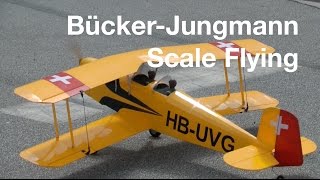 Bücker Jungmann  Scale Flying [upl. by Ecreip915]