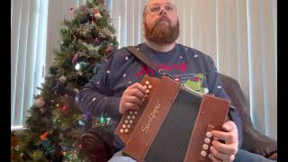 Sweet chiming Christmas bells  melodeon [upl. by Adnarb]