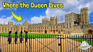 Windsor Castle England  A Walking Tour Inside Queen Elizabeths Castle [upl. by Enilarac]