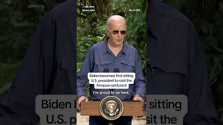 Biden becomes first sitting US president to visit the Amazon rainforest￼ [upl. by Damian]